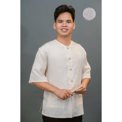 [Đặt May] Áo lẻ bà ba nam vải tafta ép cao cấp, may riêng theo yêu cầu