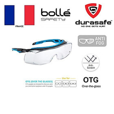 Kính BOLLE TRYOTGPSI Tryon OTG Clear, tròng trong suốt phủ Platinum Bạch Kim, có thể đeo ngoài tròng cận)