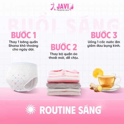 Combo 40 gói Băng vệ sinh quần Shana Freesize Siêu mềm Siêu thấm hút 2 quần/gói