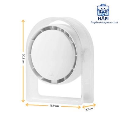 Quạt để bàn hàng chính hãng WiWU Snow Small Hurricane 2000mAh Wi-FS07: Quạt mini tích điện, điều chỉnh góc độ