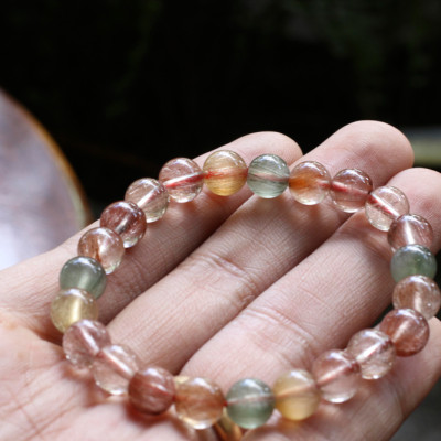 Vòng Tay Đá Thạch Anh Tóc Đa Sắc Ngọc Quý Gemstones TA059 (8mm)