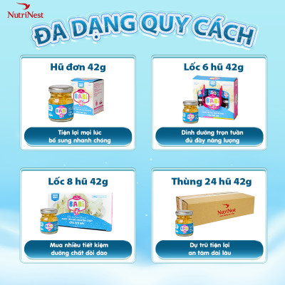 Nước Yến Sào Cho Bé NutriNest Babi Bổ Sung Dưỡng Chất Hũ 42g