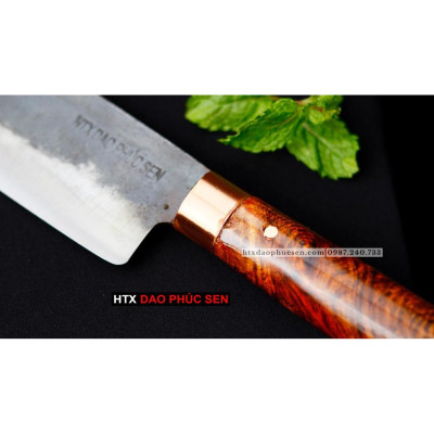 Dao Phúc Sen bản Usuba khâu đồng đỏ