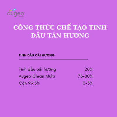 Dung Môi Khuếch Tán Tinh Dầu Augeo Clean Multi Dùng Để Sản Xuất Tinh Dầu Tán Hương, Tinh Dầu Treo, Tinh Dầu Xịt Phòng,Sáp Thơm, Nến Thơm, 1kg/Chai