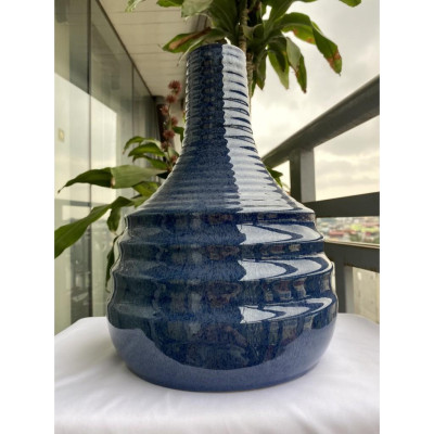 BÌNH HOA BÁT TRÀNG CAO CẤP DÁNG LỌ BỤNG PHỆ ĐỘC ĐÁO