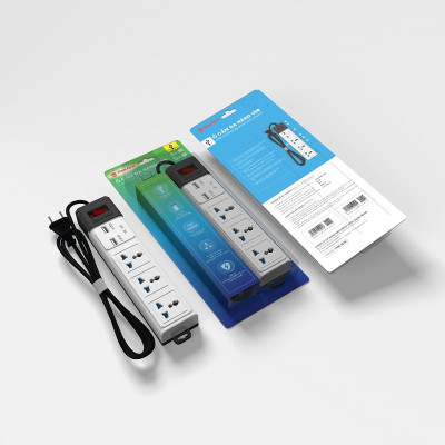 Ổ cắm kéo dài đa năng USB 3m-5m chính hãng Rạng Đông Model: OC02.USB 3C/3M/10A