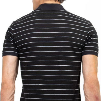 Áo Polo Nam Novelty NATMSLMCSR191238N - Đen Sọc Trắng