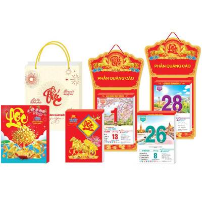 Lịch Bloc Cực Đại 2026 - Sắc Màu Thế Giới - Hạnh Phúc - Đại Việt Á DVA08 - Chữ Lộc