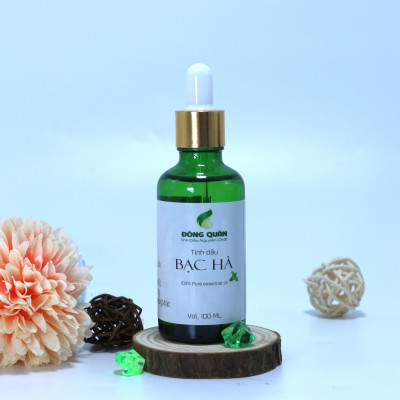 Tinh Dầu Xông Phòng Bạc Hà Nguyên Chất Đông Quân Có Tác Dụng Làm Thơm, Khử Mùi Hôi, Sảng Khoái Tinh Thần, Chống Say Xe 100ml/lọ