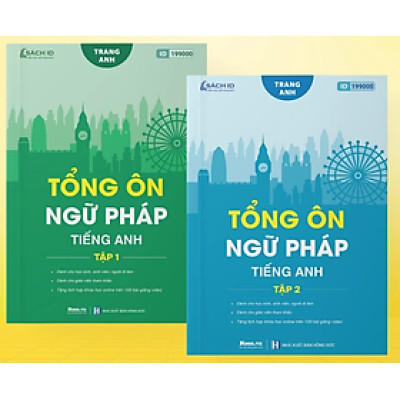 Sách - Combo Tổng ôn ngữ pháp Tiếng Anh - tập 1 + 2 (Moon)