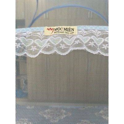 Màn chụp , Mùng chụp tự bung đỉnh chóp cao cấp Mộc Miên - Màn F1 -Kích thước 1,6mx2m ( hình thật ) 