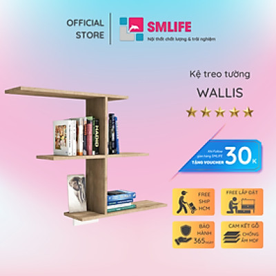 Kệ trang trí kệ để sách gia đình SMLIFE Wallis