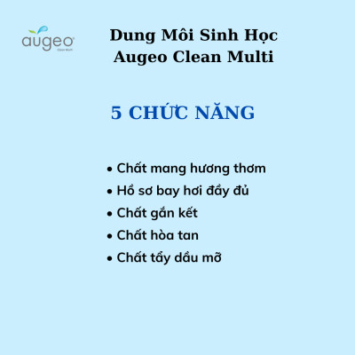 Dung Môi Khuếch Tán Tinh Dầu Augeo Clean Multi Dùng Để Sản Xuất Tinh Dầu Tán Hương, Tinh Dầu Treo, Tinh Dầu Xịt Phòng,Sáp Thơm, Nến Thơm, 1kg/Chai