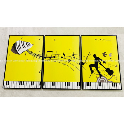 (CÓ ẢNH THẬT) Tranh treo tường trang trí decor phòng âm nhạc 9 tranh có khung kèm đinh treo
