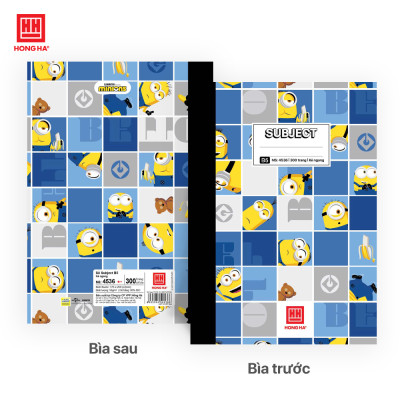 Sổ bìa bồi kẻ ngang B5 300 trang Hồng Hà Subject - 4536