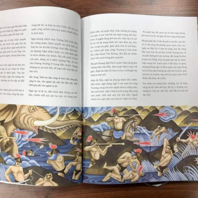 NAM HẢI DỊ NHÂN LIỆT TRUYỆN – bìa cứng in màu khổ lớn – Ta Huy Long minh họa- Phan Kế Bính – ấn bản kỷ niệm 65 năm NXB Kim Đồng 