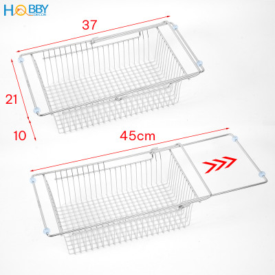 Khay đựng chén đĩa đa năng gác bồn rửa inox 304 Hobby home decor KDC8