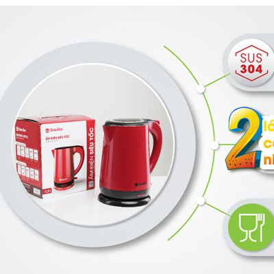 Ấm điện siêu tốc 1,7 lít chính hãng Rạng Đông model RD-AST17P1 màu ngẫu nhiên