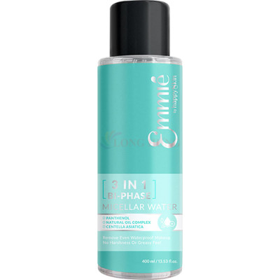 Nước tẩy trang Emmié By Happyskin 3 in 1 BI-Phase Micellar Water (400ml) - Hàng chính hãng