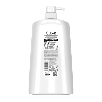 Dầu gội đầu Clear Mát Lạnh Bạc Hà sạch gàu ngứa và vi khuẩn suốt 48 Giờ 1.4kg