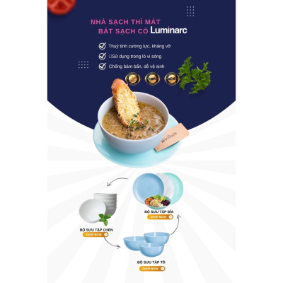 Đĩa Thủy Tinh Luminarc Precious 25cm đựng thức ăn, kháng vỡ, chịu nhiệt - Bộ 3 đĩa - Q1659