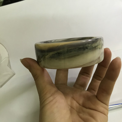 Vòng tay vuông cẩm thạch cho nam bản cao từ 2.5 đến 3cm 