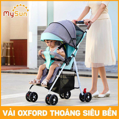 Đã ẩn Xe đẩy nằm ngồi gấp gọn cho em bé sơ sinh 1 2 3 4 tuổi Luxury MySun