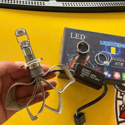 Mẫu Đèn Pha LED Bi Cầu T2 Cao Cấp – Siêu Sáng Lắp Xe Máy Ô Tô Dễ Dàng, Không Cần Độ Chế