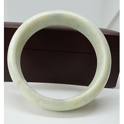 Vòng Tay ngọc Serpentine Trắng Xanh