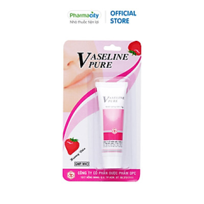 Tuýp dưỡng ẩm hương dâu Vaseline Pure (10g)