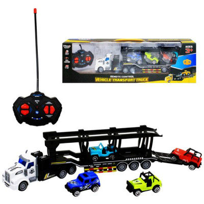 Đồ Chơi Xe Tải Vận Chuyển Điều Khiển Từ Xa Kèm 4 Xe Mô Hình - Vecto VT200-7
