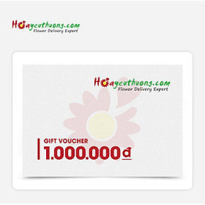 Giftpop - Phiếu Quà Tặng Hoa Yêu Thương 1000K