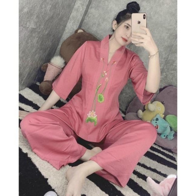 Đồ Lam Đi Chùa # Bà Lai Lụa Pháp Cao Cấp