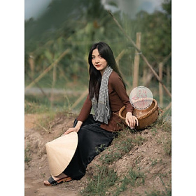 BIGSIZE bà ba lụa nâu - Có bộ bà ba Bigsize- may sỉ bà ba toàn quốc - May bộ bà ba theo yêu cầu