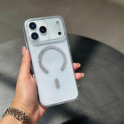 Ốp Lưng cho iPhone 17 Pro Max Memumi Glitte Lưng Trong Phối Nhũ Bling Lấp Lánh, Chống Ố, Hỗ Trợ Sạc Không Dây - Hàng chính hãng