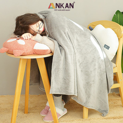 Chăn Gối Văn Phòng Đa Năng ANKAN Hình Cáo Cá Voi Cừu Gấu Nhật Bản