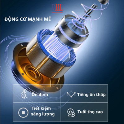 Quạt treo tường điện tử Mitomo FTT-60AE NEW 2024, có điều khiễn từ xa, hẹn giờ hàng chính hãng - Bảo hành 2 năm