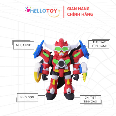 Đồ chơi Robot Little Unicrewzer - Hello Carbot HC-F-006SD cho trẻ em trên 37 tháng tuổi chất liệu nhựa PVC an toàn