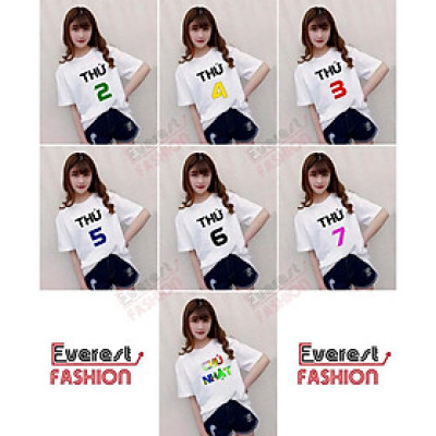 7 Áo Thun Theo Thứ - Trọn bộ Hàn Quốc