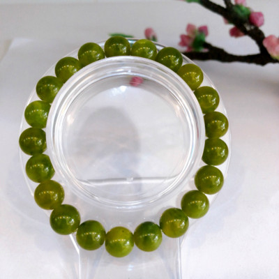 Vòng tay chuỗi hạt ngọc serpentine cho nữ màu xanh cho mệnh Hỏa và Mộc