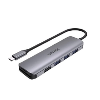 CÁP CHUYỂN TYPE-C RA 3 USB 3.0 + HDMI + TF/SD UNITEK H1107F HÀNG CHÍNH HÃNG 