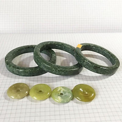 Vòng tay bản vuông ngọc thật nhiều màu cho nam nữ đá tự nhiên của Việt Nam ( nhiều size) cho mệnh Kim Mộc Thủy Hỏa THổ