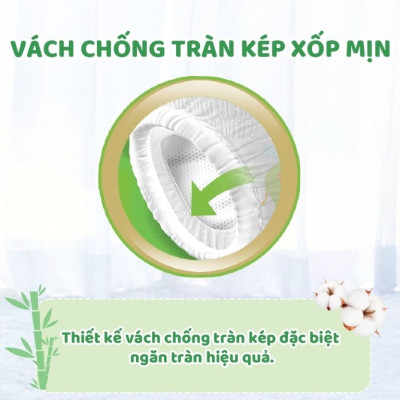 Combo 2 gói Tã bỉm QUẦN Molfix thiên nhiên Jumbo size L36+6 miếng
