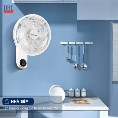 Quạt điện treo tường remote FTT-60AEC-D39, công suất 60W, hoạt động êm ái, hẹn giờ thông minh - hàng chính hãng Bảo hành 2 năm