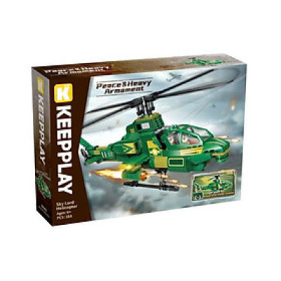 Bộ xếp hình trực thăng chúa tể bầu trời 25003 - QMAN
