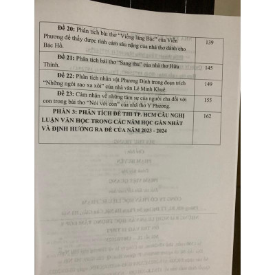 Sách _ Những bài nghị luận văn học trọng tâm lớp 9 ôn thi vào lớp 10 THPT (TB 2023)