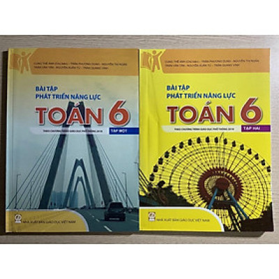 Sách - Bài tập phát triển năng lực Toán 6 ( tập 1 + tập 2)
