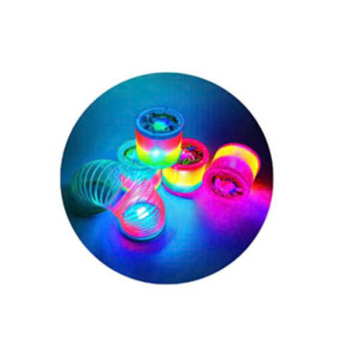 RAINBOW SPRING - B1219-T11X Lò xo cầu vồng hình Ngựa Pony có đèn phát sáng (KT 7x7x6.5cm)