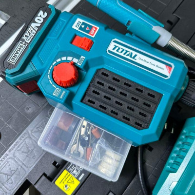 MÁY MÀI KHUÔN DÙNG PIN 20V (1 pin 2.0Ah + sạc) TOTAL TMGLI20011 - HÀNG CHÍNH HÃNG
