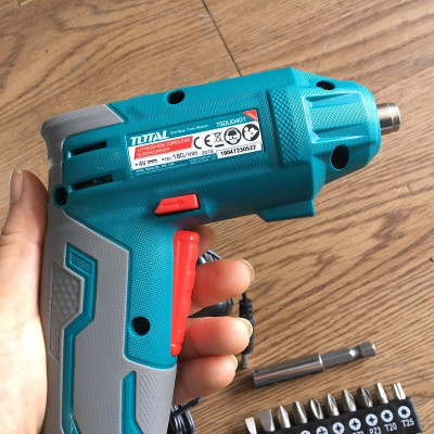 MÁY SIẾT VÍT DÙNG PIN 4V 1/4" (KÈM THEO 1 CỤC SẠC 2 GIỜ) TOTAL TSDLI0401 - HÀNG CHÍNH HÃNG